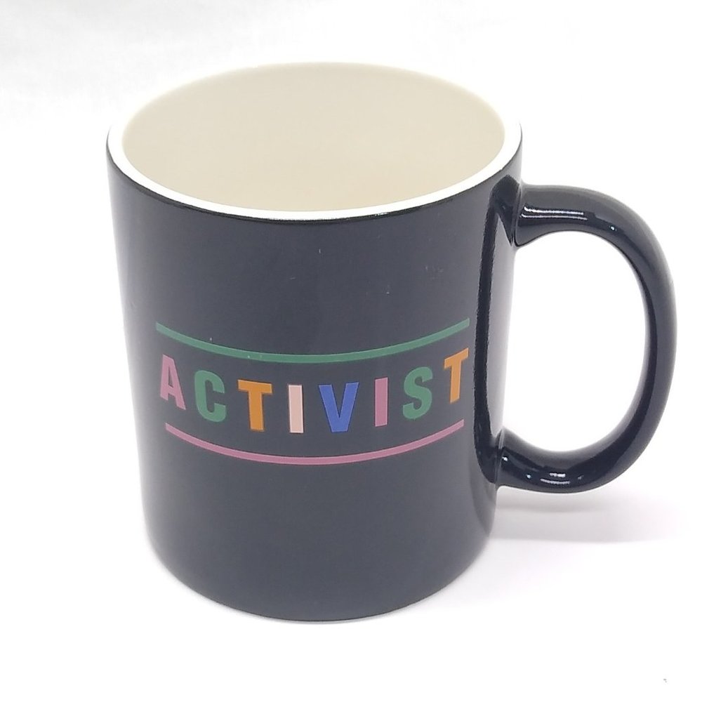 ACTIVIST Room Essentials Stoneware Coffee Tea Soup Mug Dishwasher Safe NWOT